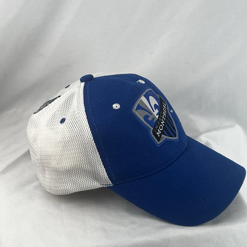 Montreal Impact MLS Soccer Trucker Hat Blue White Mesh Strapback Cap